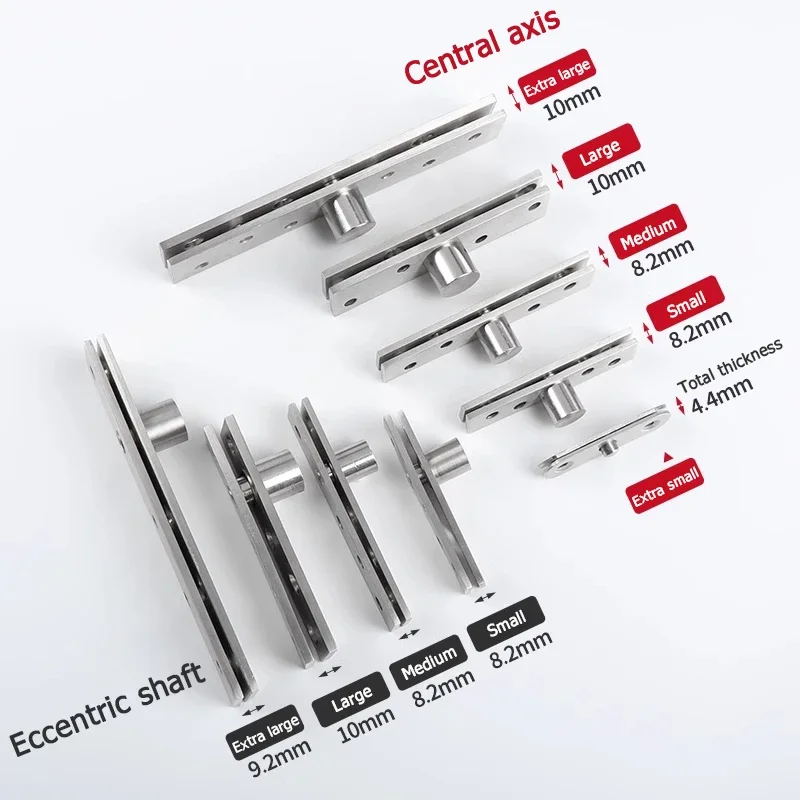 1PCS Stainless Steel Pivot Hinge 360/270 Degree Rotation Axis Up and Down Locating Shaft   Fancy Furniture Hardware Accessories