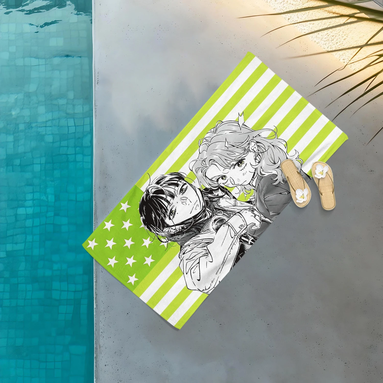 New Anime The Guy She Was Interested in Wasn't a Guy At All, Soft Printed Beach Towel For Pool Gym Travel Shower Camping Sports