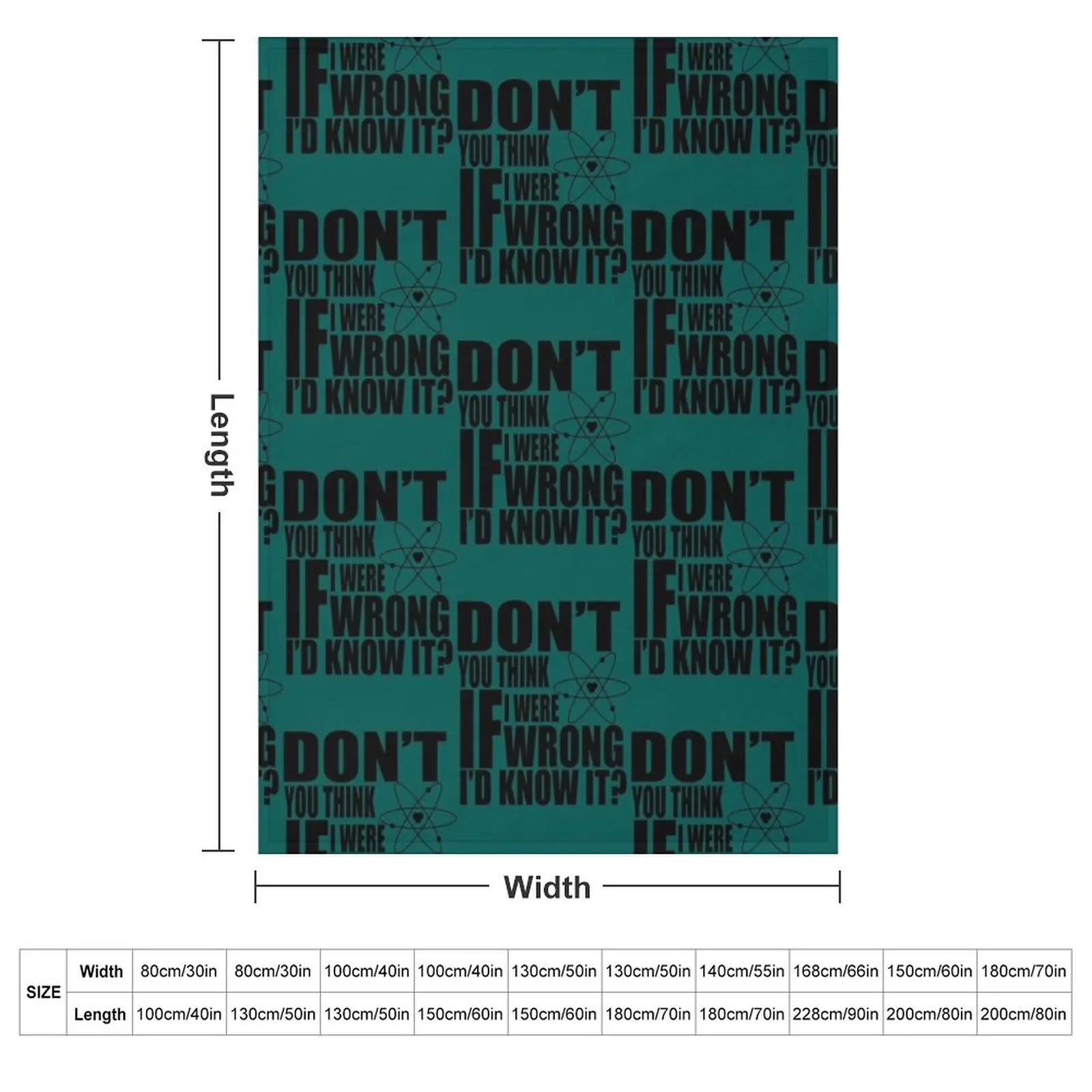 Don_t You Think If I Were Wrong I_d Know It Throw Blanket couch cozy soft plush fuzzy picnic outdoor blanket