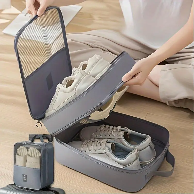 Shoe Bags - Holds 3 Pair of Shoes, Travel Essentials for Flying Carry On Luggage Accessories image 3