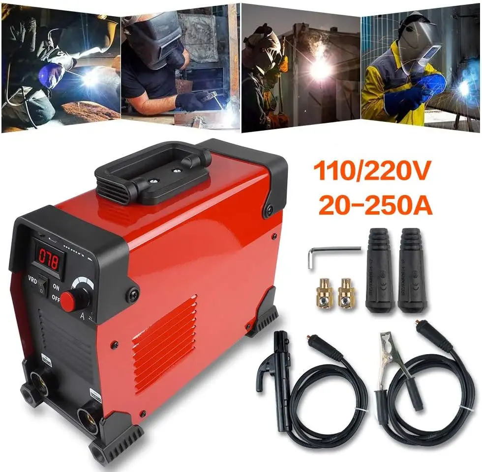 ^For 250Amp ARC Welding Machine Dual 110 220V, DC Inverter Welder | Portable DC Inverter Welder, 20-250Amp IGBT, Digital Display