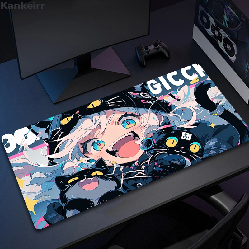 Spiel kawaii blau Mädchen Mauspad große Büro Computer Zubehör niedlichen Jungen Mauspad Anti-Rutsch-Laptop weiche Mäuse Matte große Schreibtisch matten