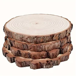 Unfinished Natural with Tree Bark Wood Slices multi-size Disc Coasters Pieces kit Circles Crafts Ornaments DIY Crafts