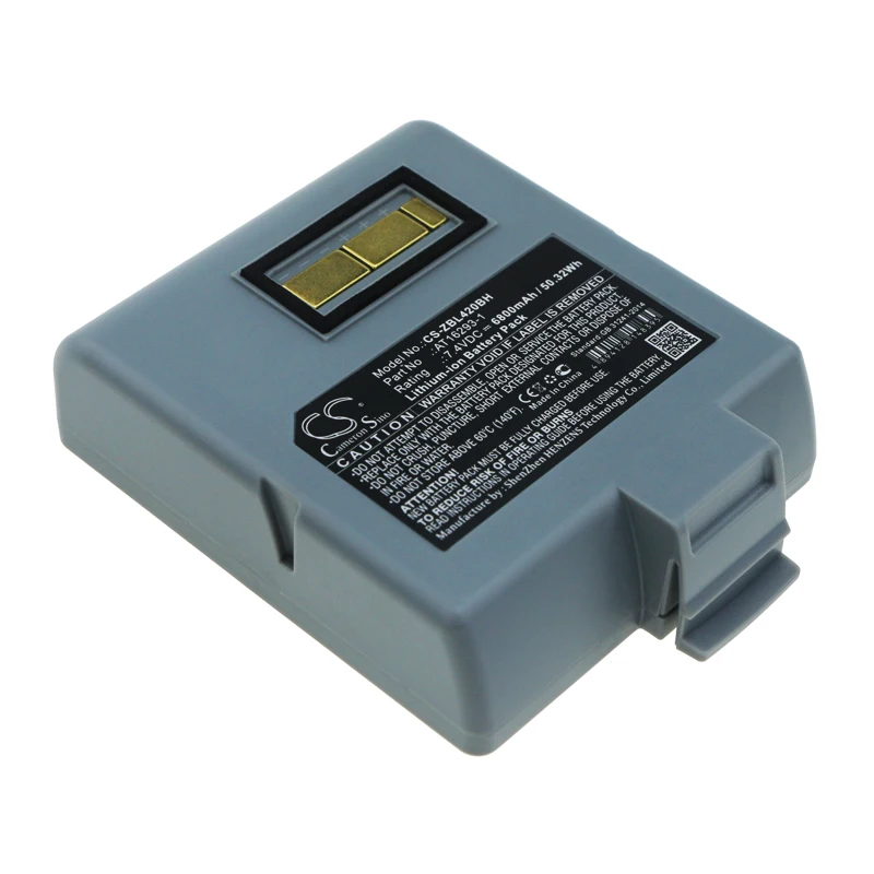 

Portable Printer Battery For Zebra:QL420,QL420+,QL420 Plus,AT16293-1,--6800mAh / 50.32Wh,--5200mAh / 38.48Wh