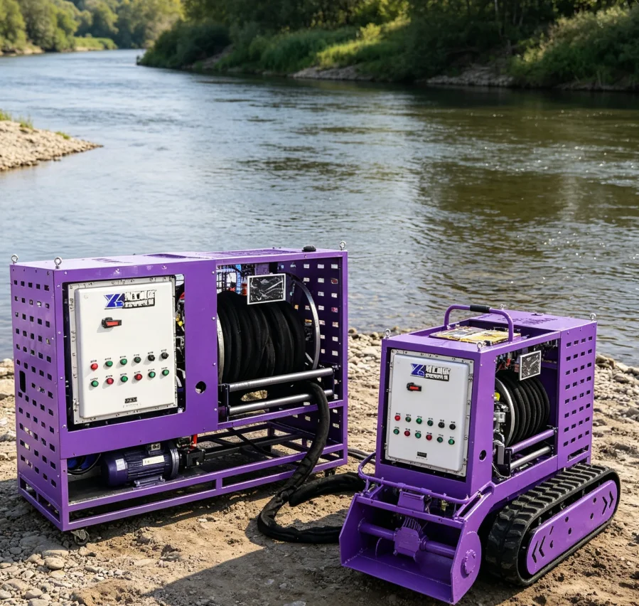 Dredging Robot Custom IP68 Waterproof Tracked Underwater Cleaner for Municipal Pipe Network Detection and Dredging