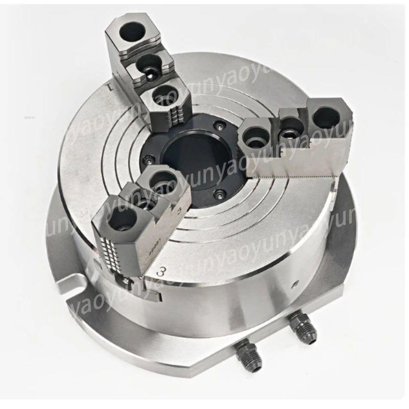High-speed Vertical Hydraulic Three-jaw Chuck, High-precision Hard Jaw Power Chuck for Numerical Control Lathes