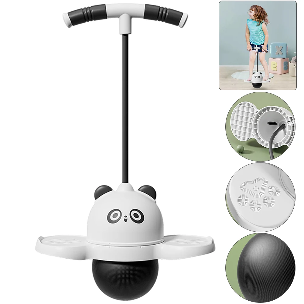 Panda Jumping Ball Exercise Balance aiuta a far crescere la palla elastica per esercizi di Fitness con manico attrezzatura per rimbalzare il