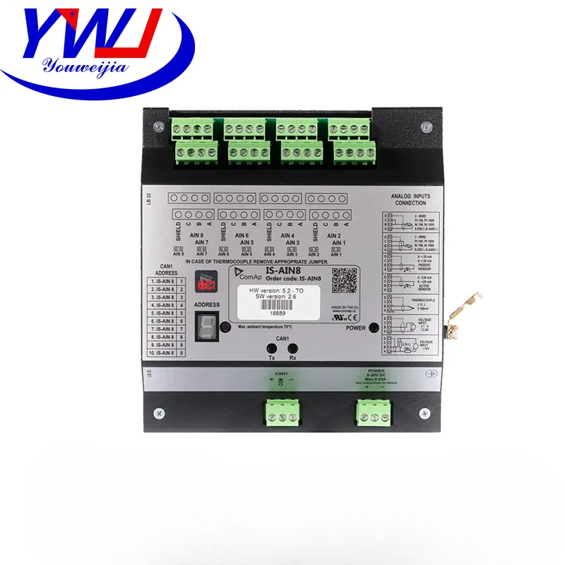 Original IS-AIN8 Diesel Generator Controller Set Analogue Input Module