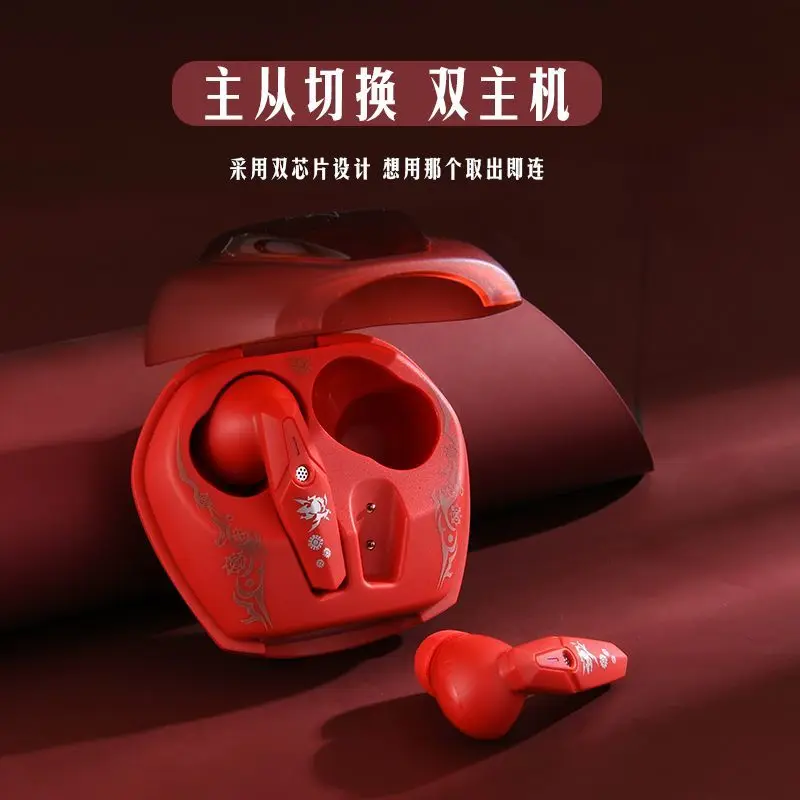 

Genshin Impact наушники беспроводные милые Mavuika игры аниме HIFI Bluetooth5.3 гарнитура косплей наушники с активным шумоподавлением