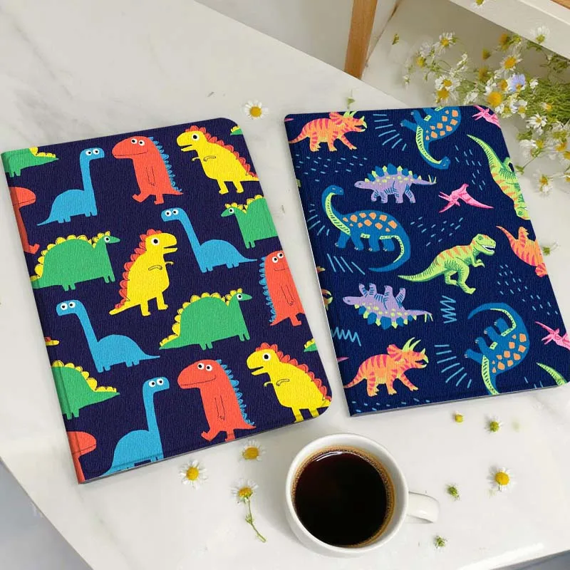 

Cute Dinosaur Pattern Print For Samsung Galaxy Tab A A7 A8 A9 A11 S6 S11 Lite Plus 10.1 10.4 10.5 Inch 2022 2025 Tablet Case