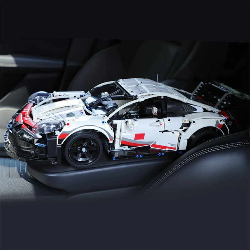 1580 ELEMENTÓW 1:10 Techniczny Klasyczny Samochód Wyścigowy Klocki Konstrukcyjne Model Pojazdu Sportowego Zestaw Klocków Zabawki Prezenty Dla Dzieci Dorosłych Chłopców