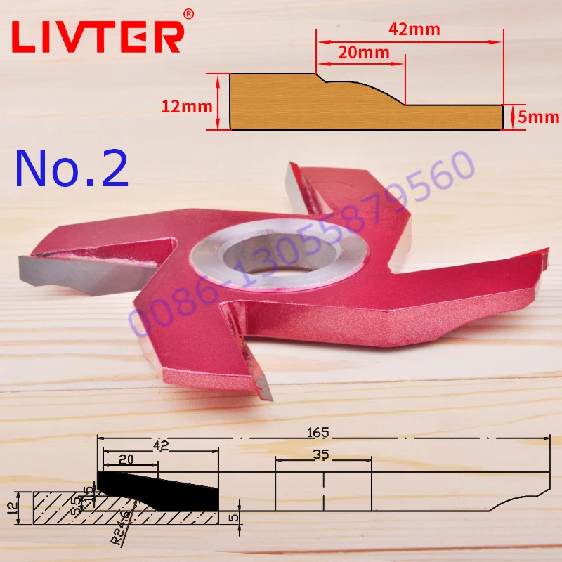 Imagem -02 - Livter Perfil Cortador para Porta Que Faz o Painel Levantado Cortador para Carpintaria Quadro da Porta Soldadas Eixo Cutterhead