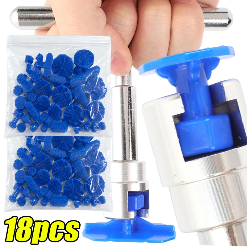 

Car Body Dent Removal Tool T Handle Puller Paintless Repair Kit Auto Hail Damage Pulling Tabs Garage Accessories 1set