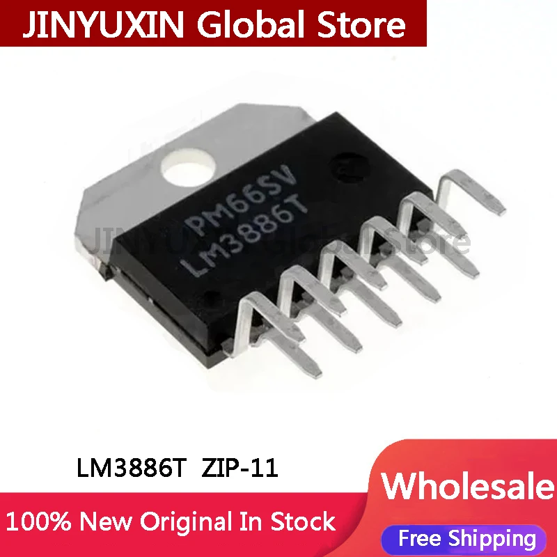 2-5Pcs audio high-power amplifier LM3886T plug-in ZIP-11 amplifier chip IC Chip in Stock Wholesale
