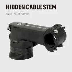 Bicycle road bike Mountain bike aluminum alloy hidden cable stem 31.8X70/80/90mm riser fittings