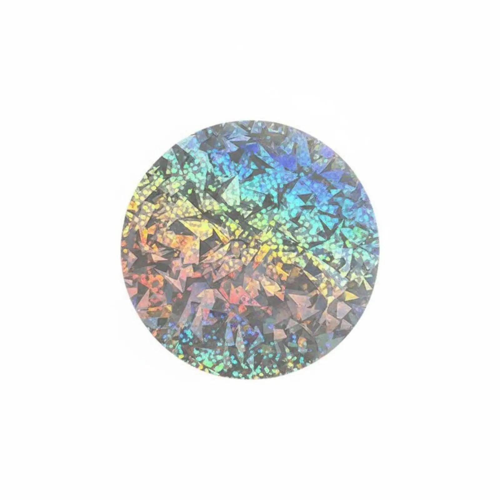 Holographic Medallion Film Medallion Lamination Disc DIY Friendly Round Sparkle Overlay for Artists, Anime Fans