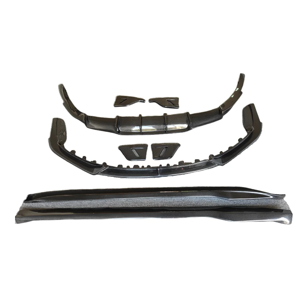 

Car parts 911 992 carbon fiber X-style front lip rear diffuser side skirt body kit for Porsche 911 992 body kit