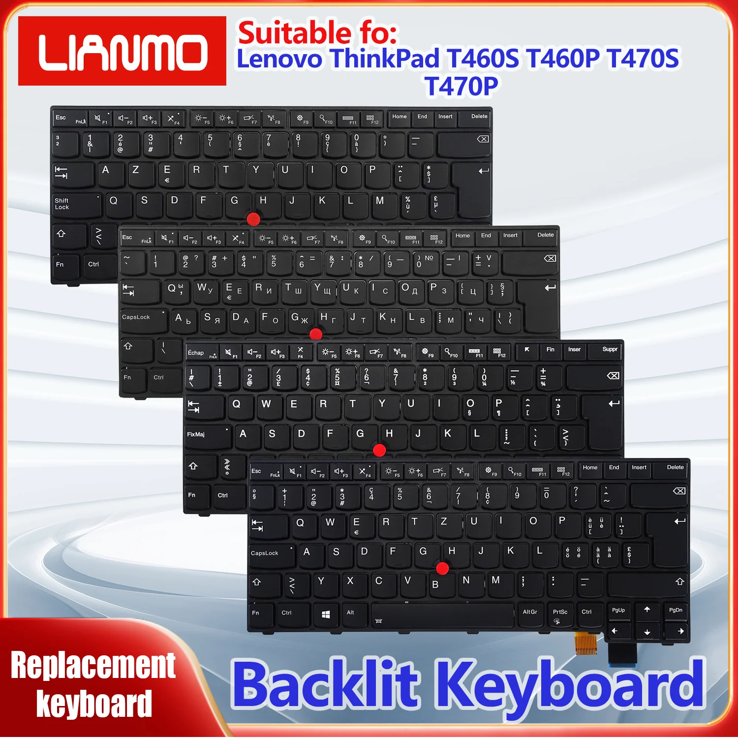 Greece Hebrew German Hungarian Italian Nordic Swedish Turkish for Lenovo ThinkPad T460S T460P T470S T470P Backlight Keyboard