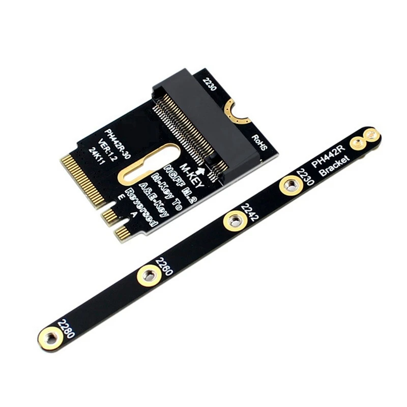 M.2 Wifi Adapter M.2 Wifi To Nvme SSD Adapter Pcie4.0 To M2 NGFF Key A+E Wifi Card Raiser For Wifi/WWAN/LTE Module