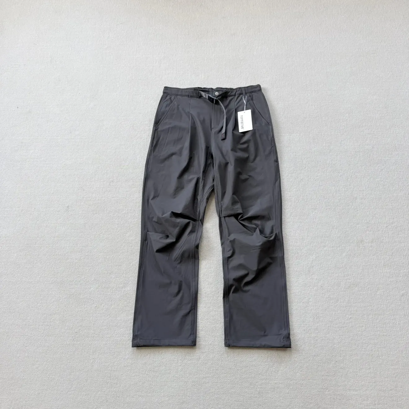 3D Tailored Knife Pleat Pants Straight Leg Casual Trousers Clean Fit Polyester Fiber Youth Autumn Fashion Collaboration Series