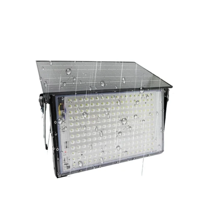 Stadium Light Reflective Projector 200W Light Emitting Diode Solar Flood Light Outdoor Waterproof Folding Spotlight Wall Flood