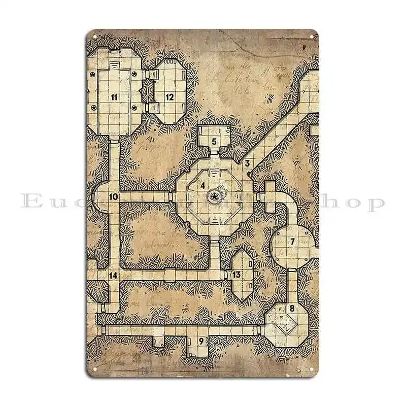 Shunned Gateway Of The Ochre Sigils Metal Sign Wall Decor Rusty Living Room Classic Iron Tin Sign Poster