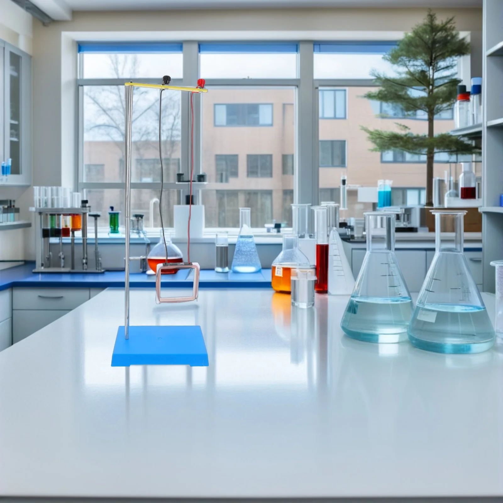 1Set Magnetic Field Demonstrator Left and Right Hand Rule Teaching Aid Classroom Physics Instrument Electromagnetic Induction