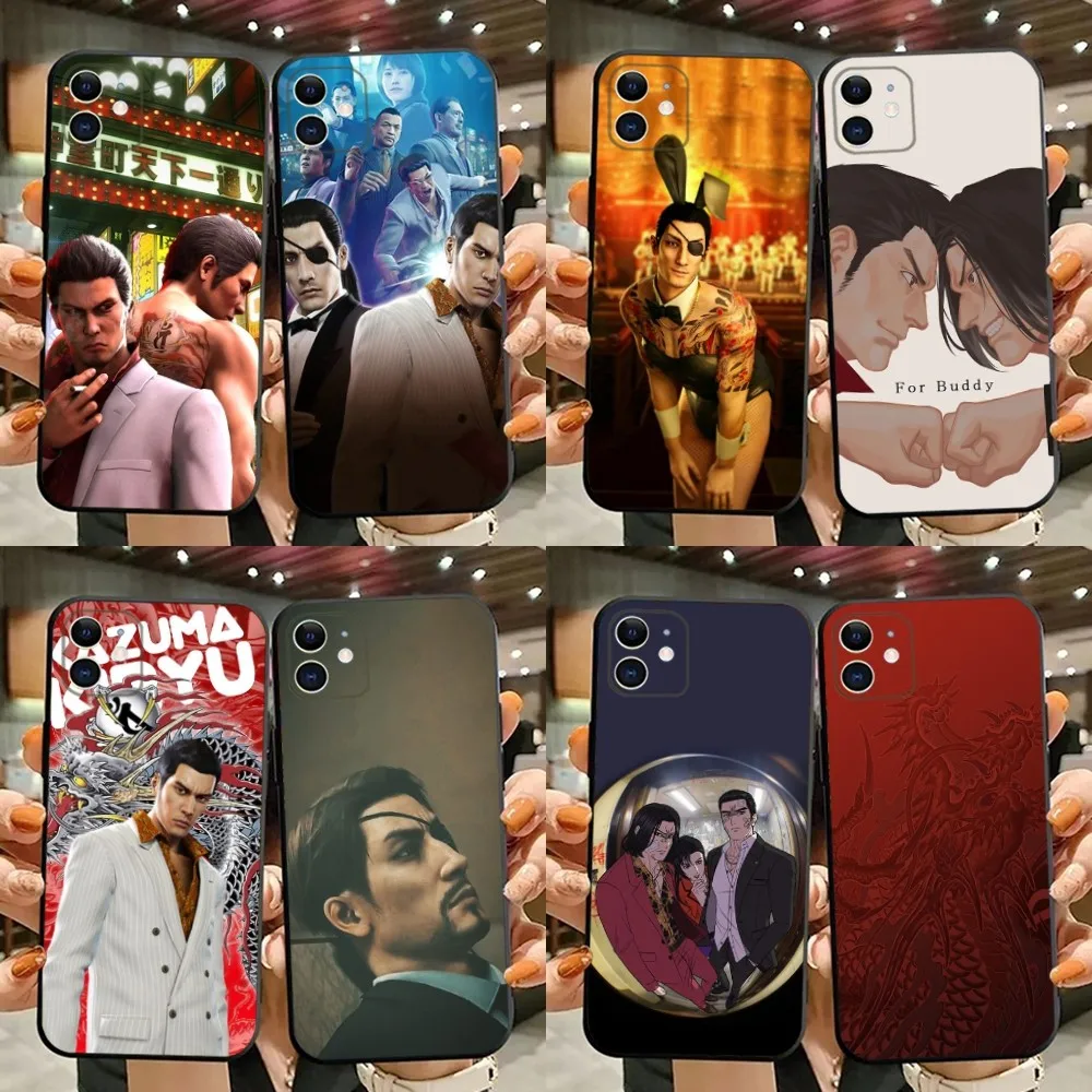 Yakuza 0 Game Phone Case For iPhone 15,14,13,12,11,Plus,Pro Max,XS,X,XR,SE,Mini,8,7 Soft Silicone Black Cover