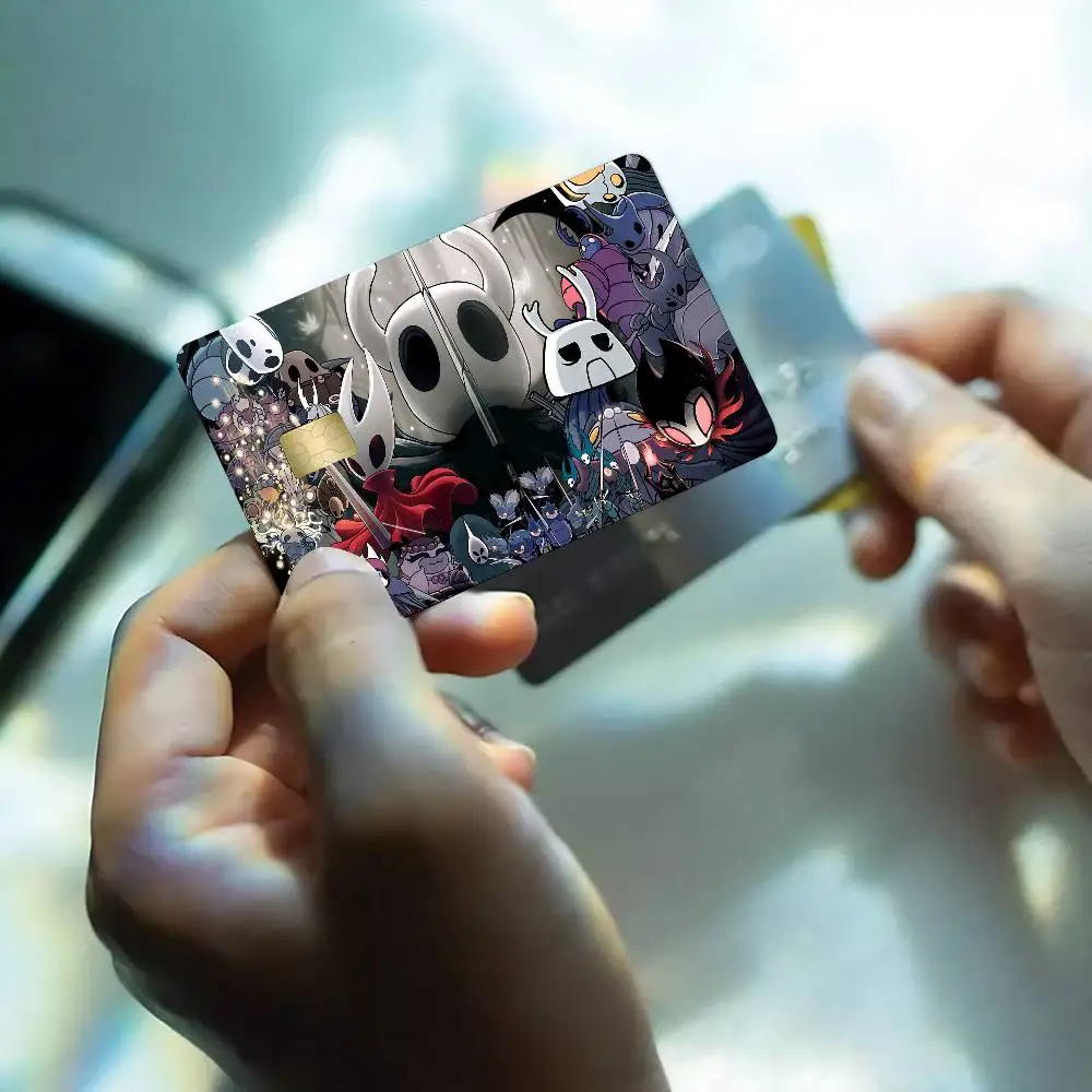 Hollow K-Knight Game Card Stickers For Debit Credit Card Spend Or Save Shell On Off Ultra Thin No Fade Sticker Skin Cover Film