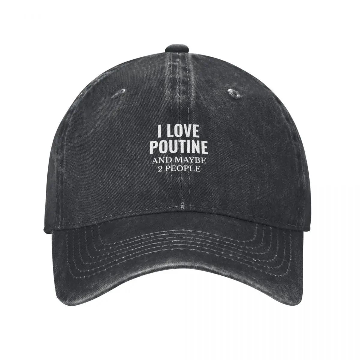 Poutine Canada Canadian Food I Love Poutine Baseball Cap New In Hat Military Tactical Cap Luxury Woman Men's