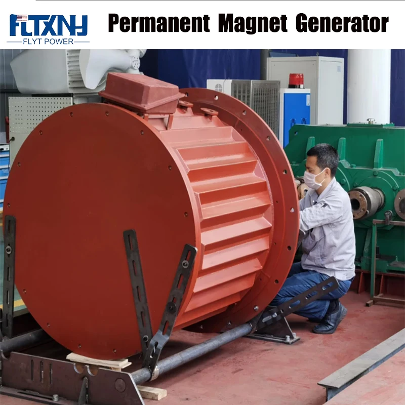 

Low RPM 10KW 300RPM 48V 96V 110V 220V 380V Gearless Permanent Magnet Generator AC Alternators Use For Wind/Water Turbine