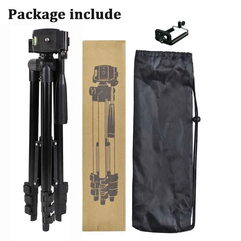 TENWISH المحمولة مفيد ترايبود للهاتف كاميرا فيديو حامل 1/4 "DSLR جبل ث/حامل الهاتف ل يوتيوب Tiktok عرض حي Vlog