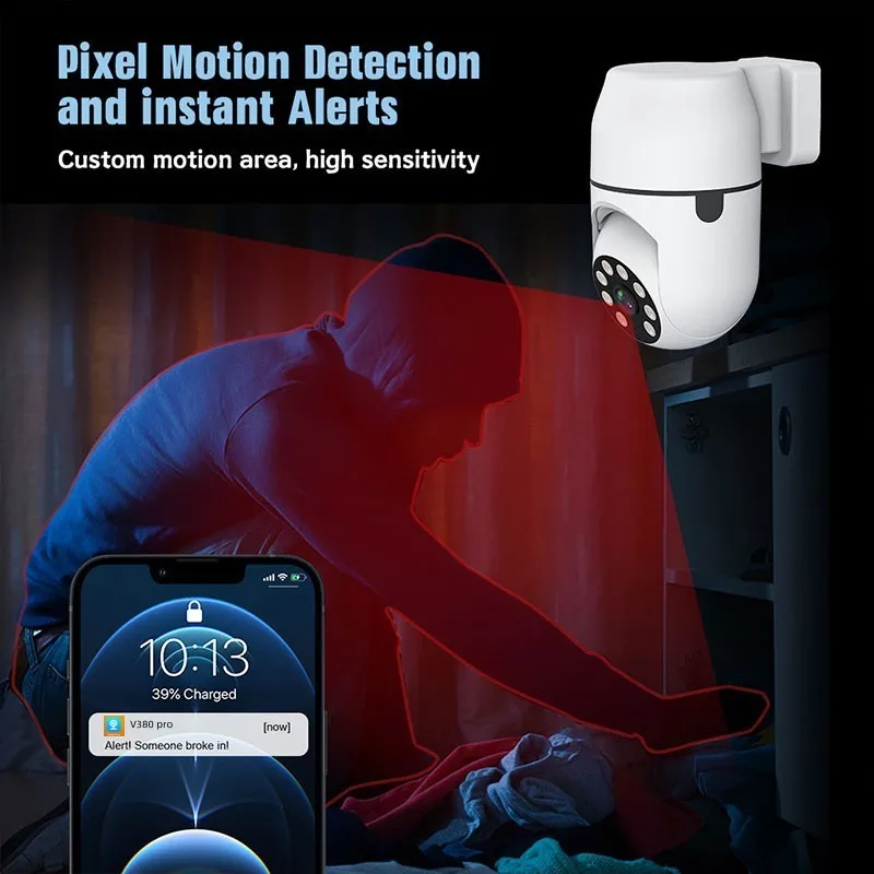 200W 5G Wifi iP Camera Night Vision Full Color Ai Human Tracking CCTV Video Indoor wireless Security Monitor Surveillance Camera