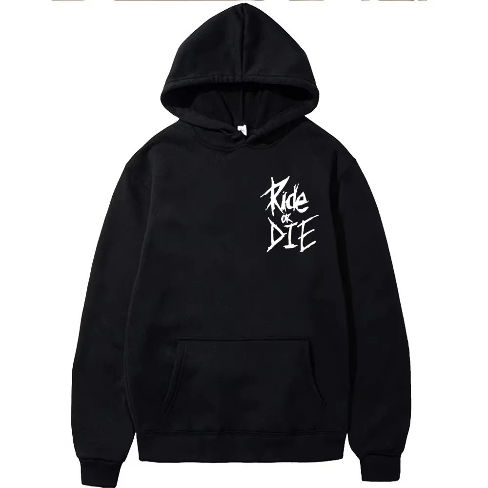 Mit Fleece gefütterter Winter-Hoodie für Herren |   Warmes bedrucktes Streetwear-Sweatshirt ZYWY0012