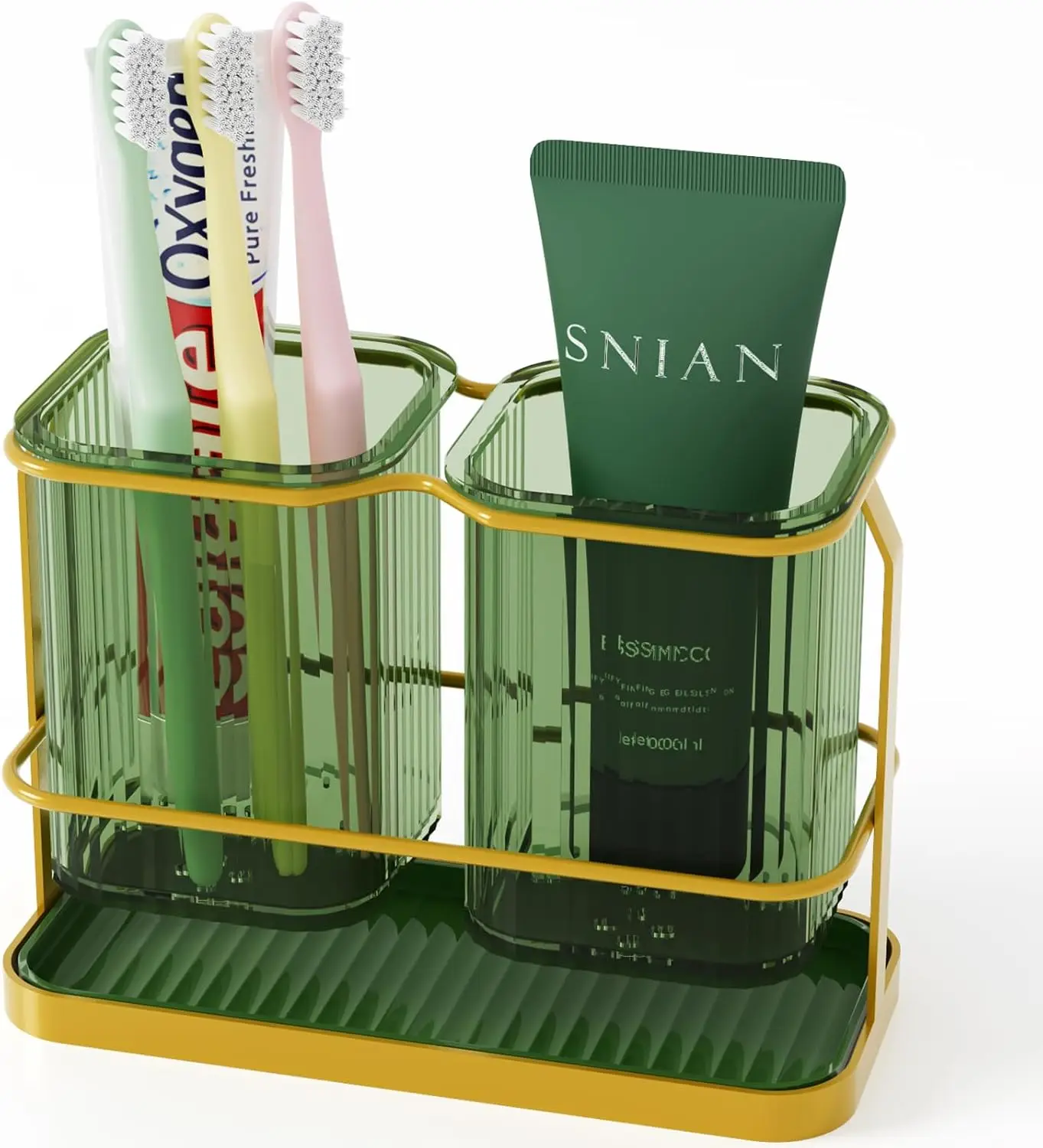 

Настенные держатели для зубных щеток, настенный держатель для электрических зубных щеток и пасты для ванной комнаты с крючком, органайзер для зубных щеток с 2 стаканами