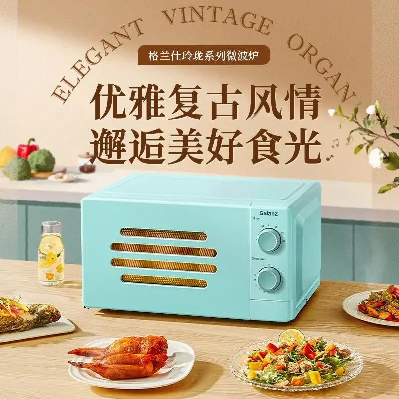 new 17 liters 700W high Microwave oven smart home small machinery mini high value retro turntable professional thawing
