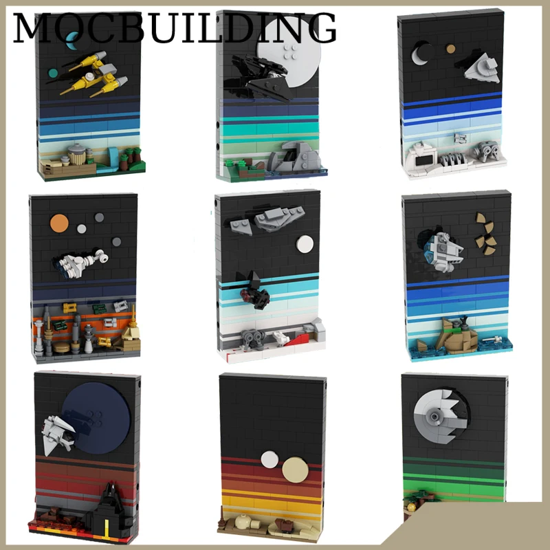 

Postcard Episode Tales Display Model MOC Building Block Bricks DIY Construction Toys Birthday Gift