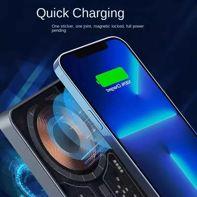 حافظة لهاتف سامسونج آيفون لهاتف Xiaomi Macsafe Powerbank Magsafe باور بانك 5000/10000 مللي أمبير في الساعة للبطارية الخارجية اللاسلكية المغناطيسية