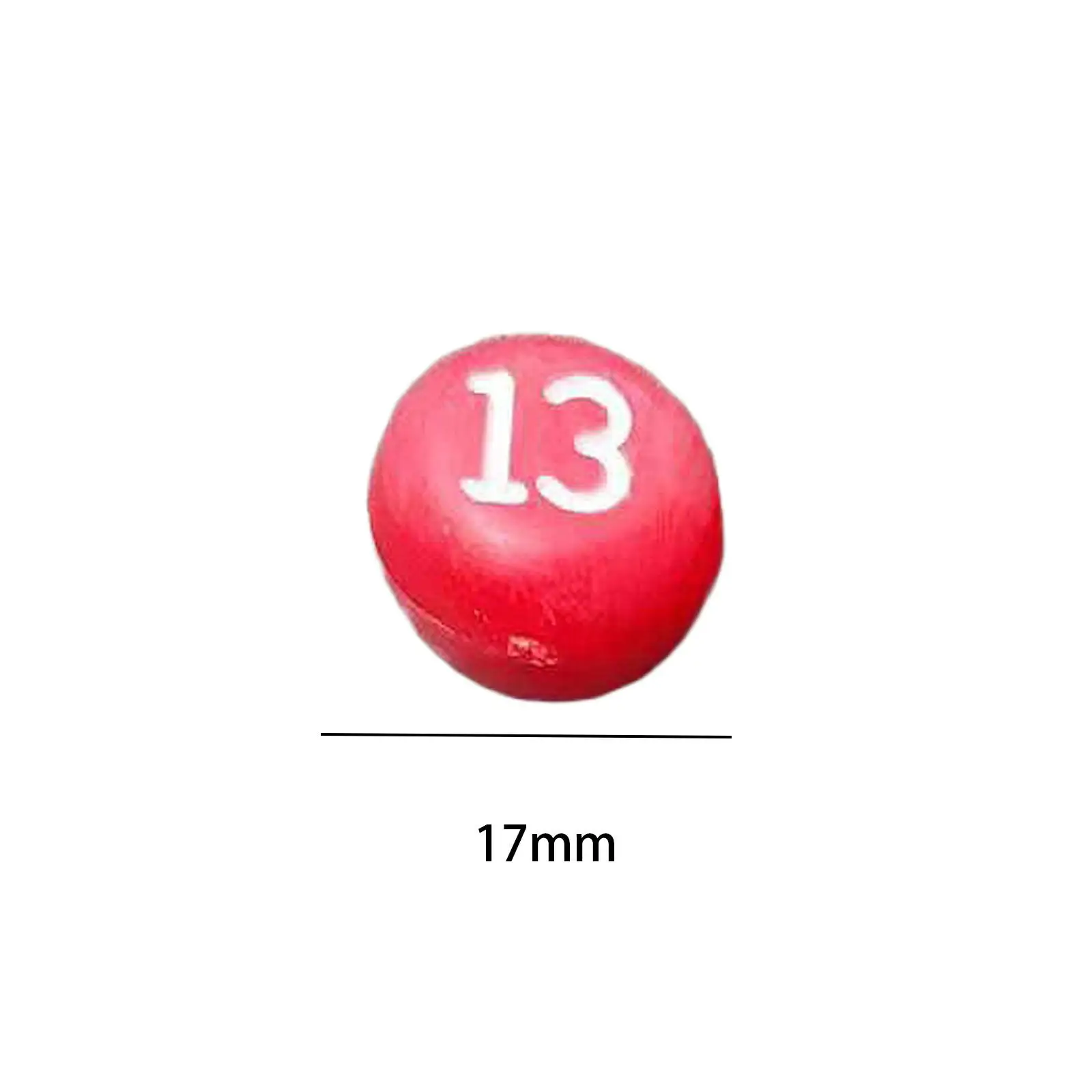 

Billiards Number Balls 17mm Red Dice Set Entertainment Accessory Universal Tally Balls for Billiard Table Games