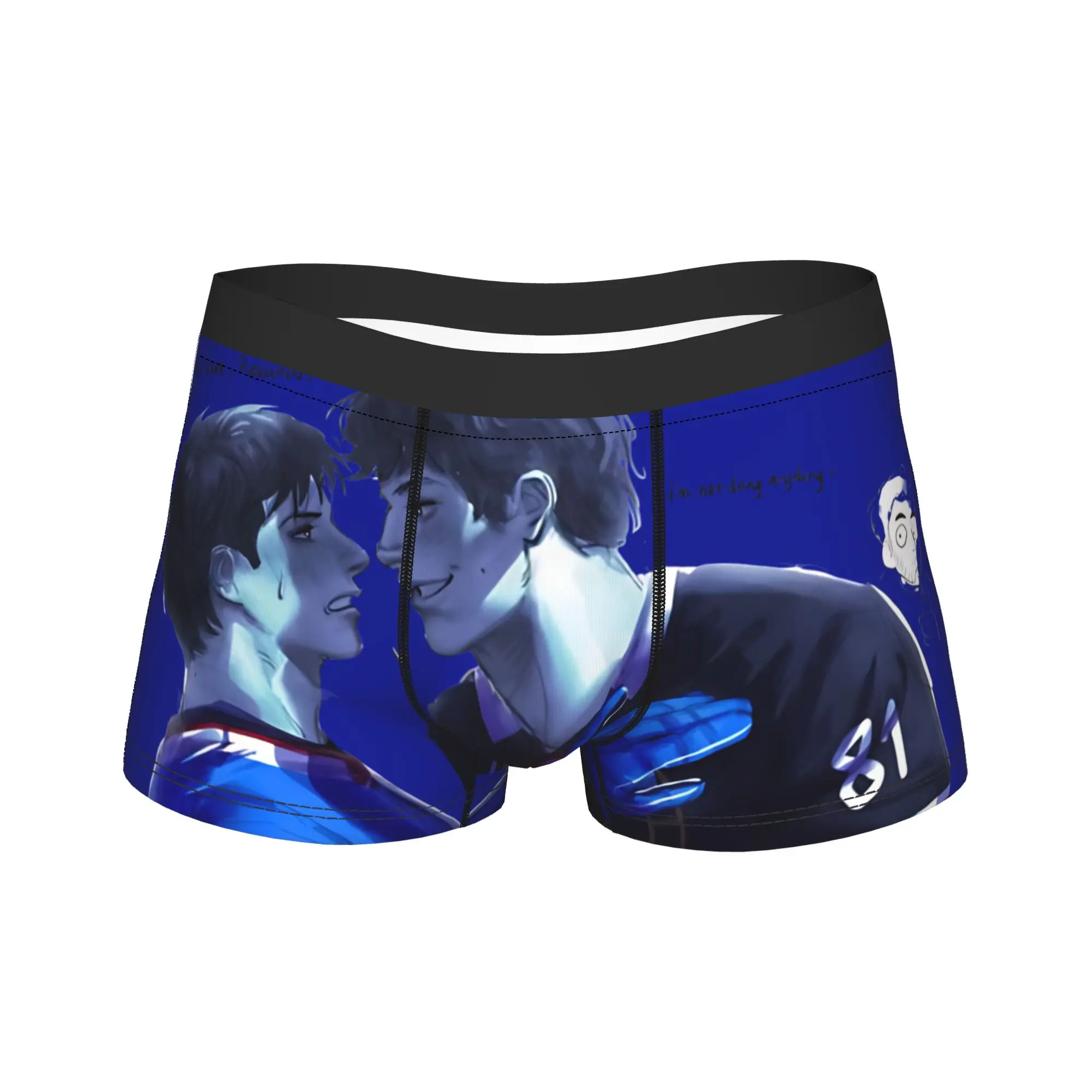 Man Heated Rivalry  Underwear Movie Hot Boxer Briefs Shorts Panties Homme Breathable Underpants Plus Size