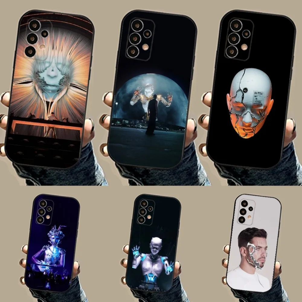 DJ A-Afterlife Anyma Phone Case For Samsung S24,23,22,30,21,10,9,Ultra,Plus,Lite,FE,5G Black Soft Case