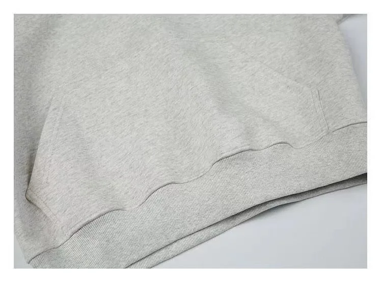Damen Herren Hoodie, Damen Baumwoll-Sweatshirt mit Kapuze, einfarbig, lässig, locker geschnitten, langärmelig, Mädchen Jungen Kurz-Sweatshirt, Studenten-Hoodie – Detail 11