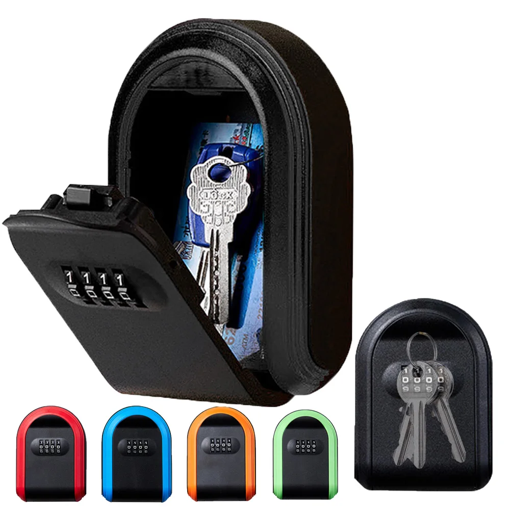 Wand schlüssel Aufbewahrung sbox 4 digitale Kombination Passwort Sicherheits code Schloss Schlüssels chloss Box für Home Office Aufbewahrung sbox Organizer