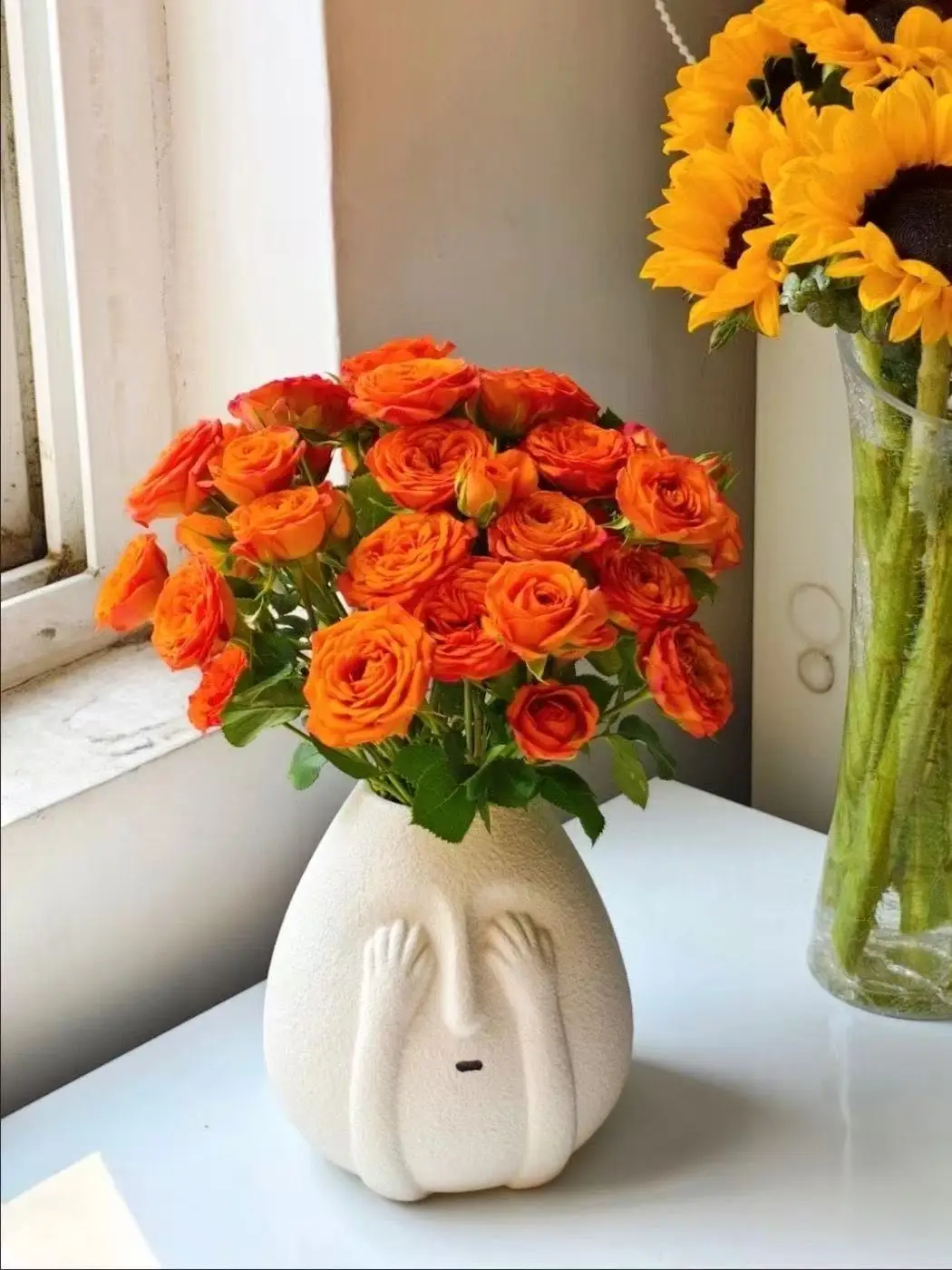 eramic Creative Vases Cute Desktop Ornaments Living Room Modern Abstract Vase Sculpture Funny and interesting Home Decoration