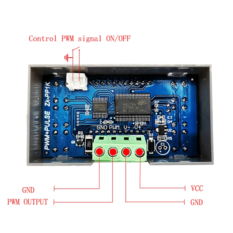 PP2K PWM Motorregler Frequenz Arbeitszyklus Einstellbare Zyklusverzögerung PP1K PWM Impulsgenerator Dual-Mode-Signalgenerator – Detail 6