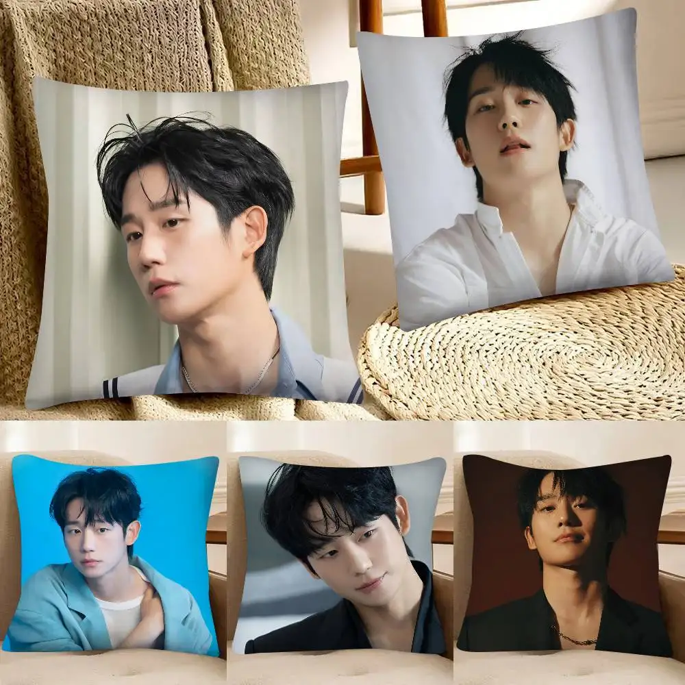 Actor Jung Hae-in Pillow Case Fashion Square Pillowcase Bedroom Sofa Room Ins Decoration Leisure