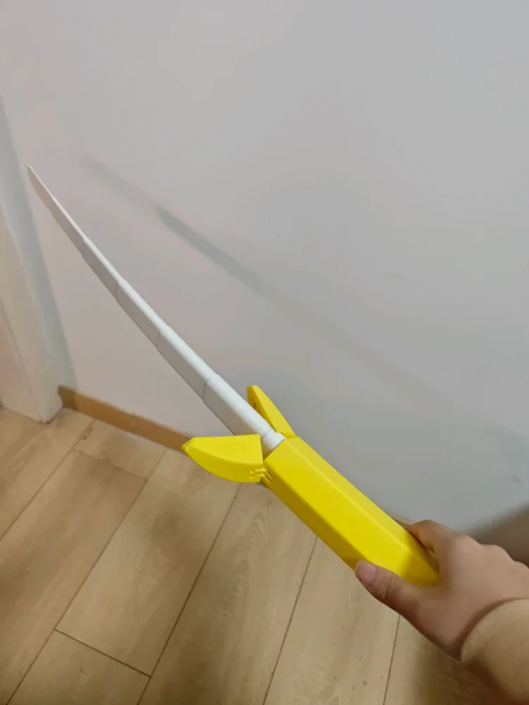 Retractable Banana Shaped Katanas Sword For Cosplay Hidden Samurai Twisted Open Sword Boys Toy Home Party Cosplay Accessories