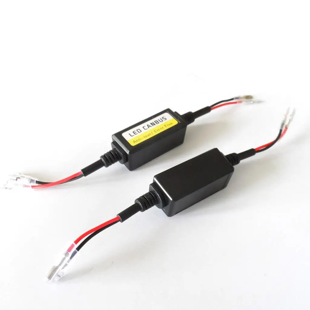 Universal LED Headlight Decoder Anti Flicker Adapter Error Canceller Kit for Car H7 H4 9005 9006 12V