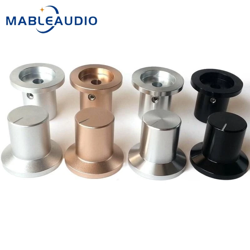 1PCS 30X19X26mm Aluminium Legierung Solide Knopf Gitarre Effektor Volumen Potentiometer HIFI Sound Verstärker Knopf