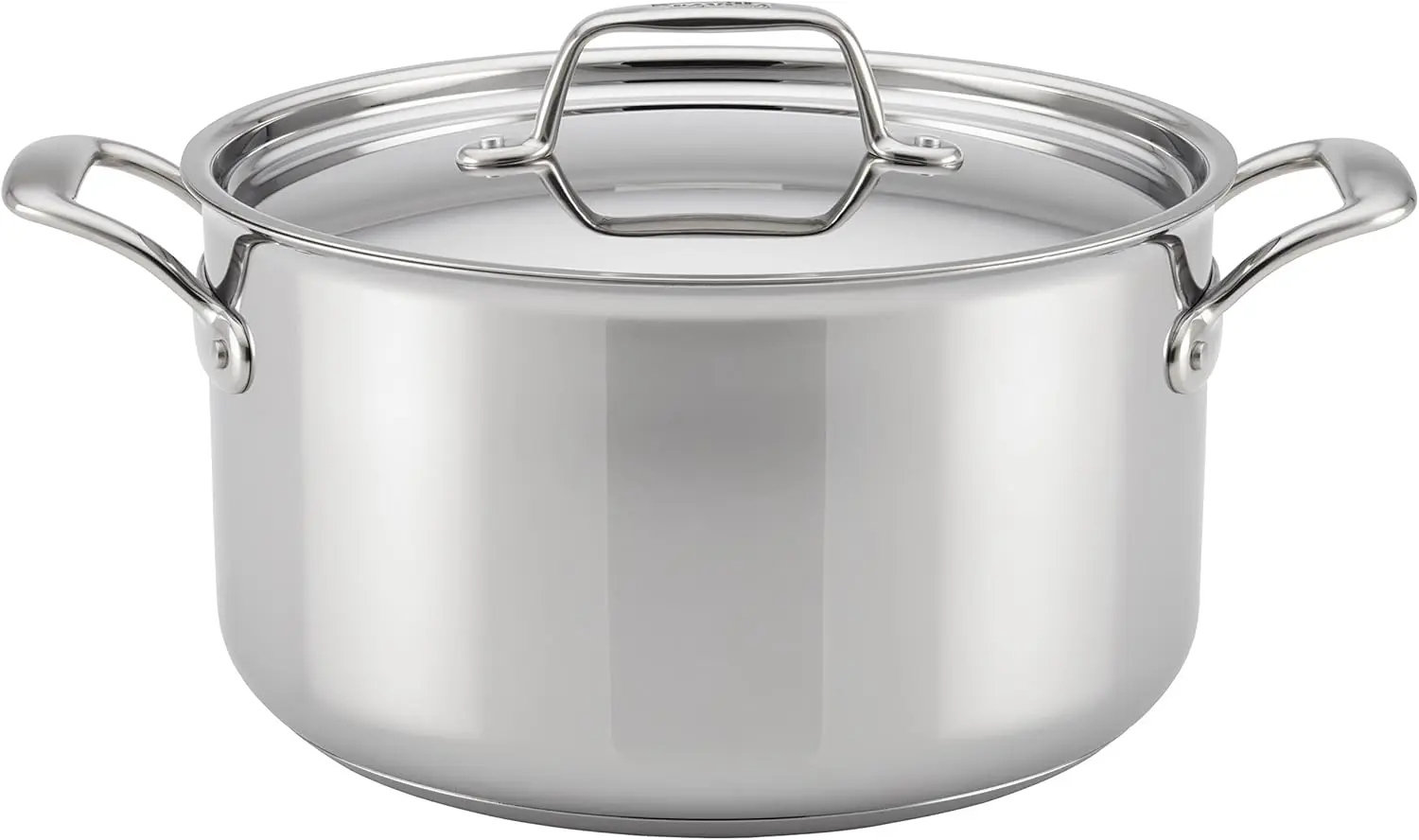 

32068 Thermal Pro StainlSteel Stock Pot / Stockpot with Lid - 8 Quart, Silver